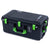 Pelican 1606 Air Case, Black with Lime Green Handles & Latches ColorCase 