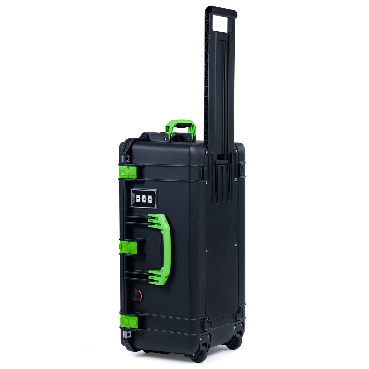 Pelican 1606 Air Case, Black with Lime Green Handles &amp; Latches ColorCase 