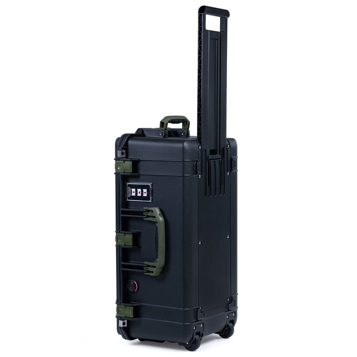 Pelican 1606 Air Case, Black with OD Green Handles &amp; Latches ColorCase 