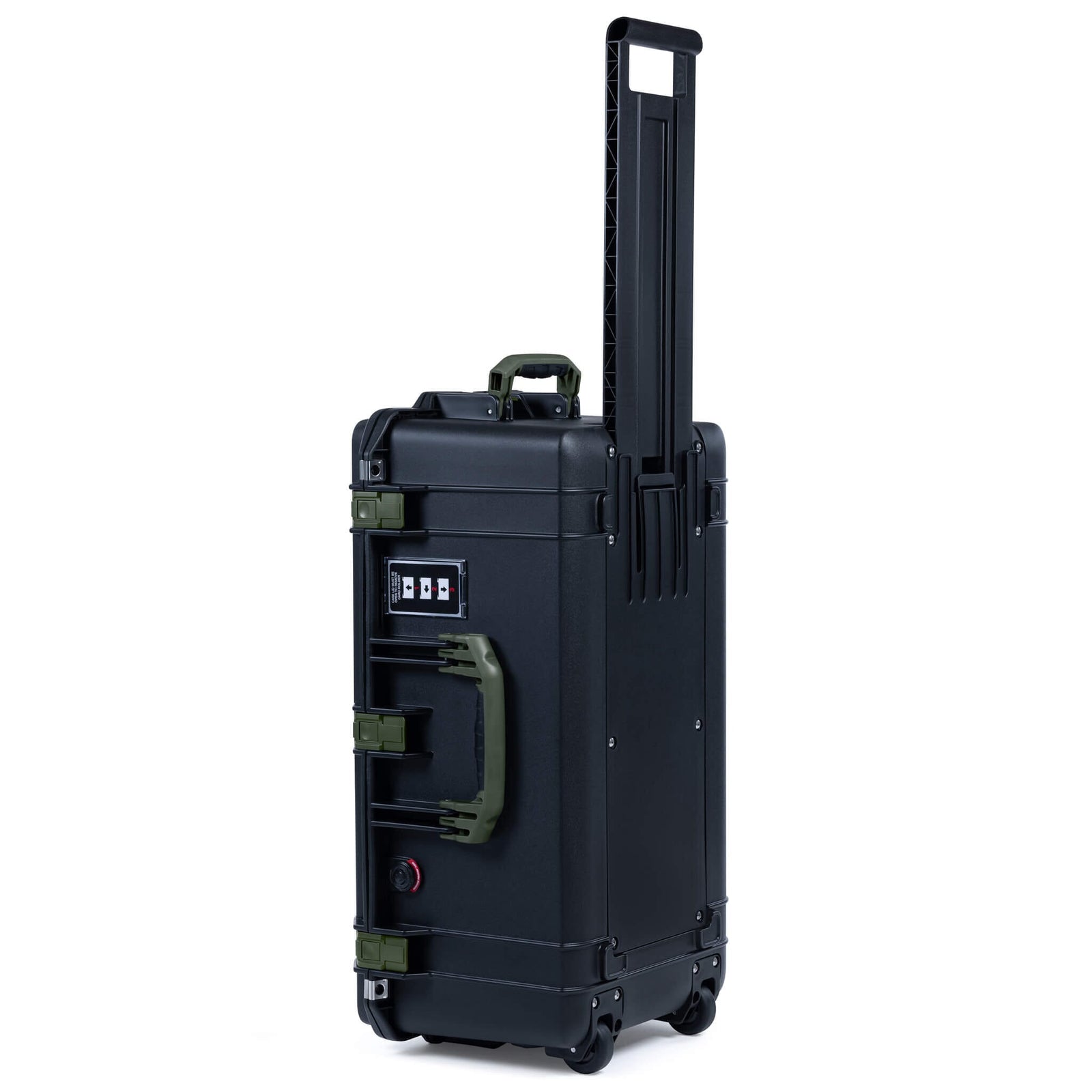 Pelican 1606 Air Case, Black with OD Green Handles & Latches ColorCase 