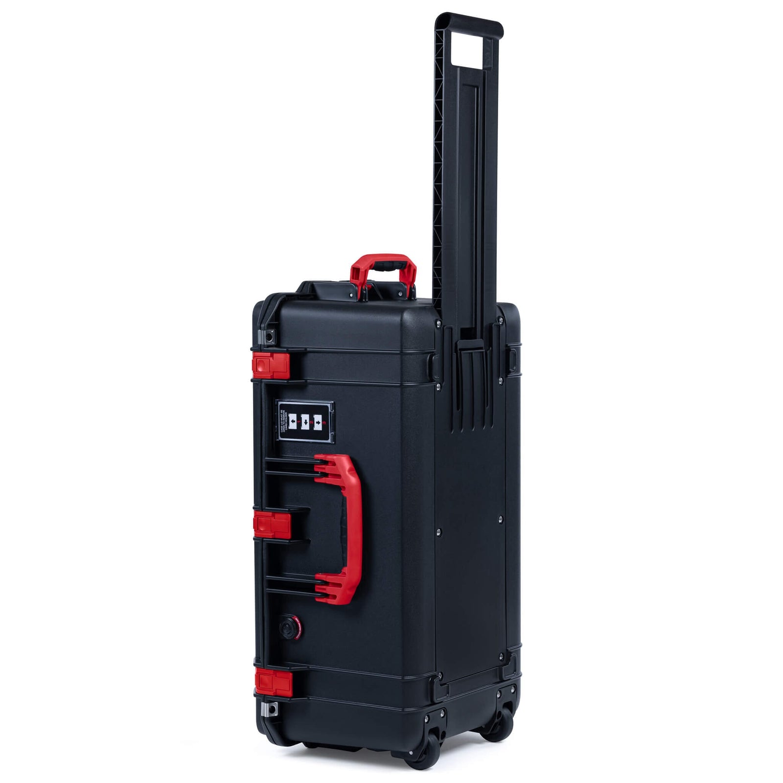 Pelican 1606 Air Case, Black with Red Handles & Latches ColorCase 