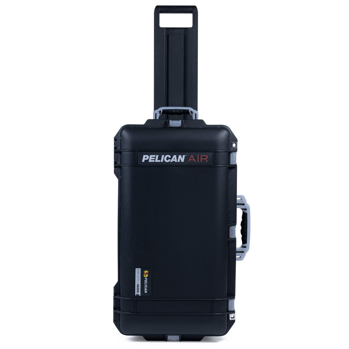 Pelican 1606 Air Case, Black with Silver Handles &amp; Latches ColorCase 