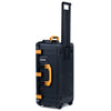 Pelican 1606 Air Case, Black with Yellow Handles & Latches ColorCase