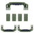 Pelican 1607 Air Replacement Handles & Latches, OD Green (Set of 3 Handles, 4 Latches) ColorCase 