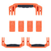 Pelican 1607 Air Replacement Handles & Latches, Orange (Set of 3 Handles, 4 Latches) ColorCase