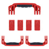 Pelican 1607 Air Replacement Handles & Latches, Red (Set of 3 Handles, 4 Latches) ColorCase