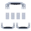 Pelican 1607 Air Replacement Handles & Latches, Silver (Set of 3 Handles, 4 Latches) ColorCase