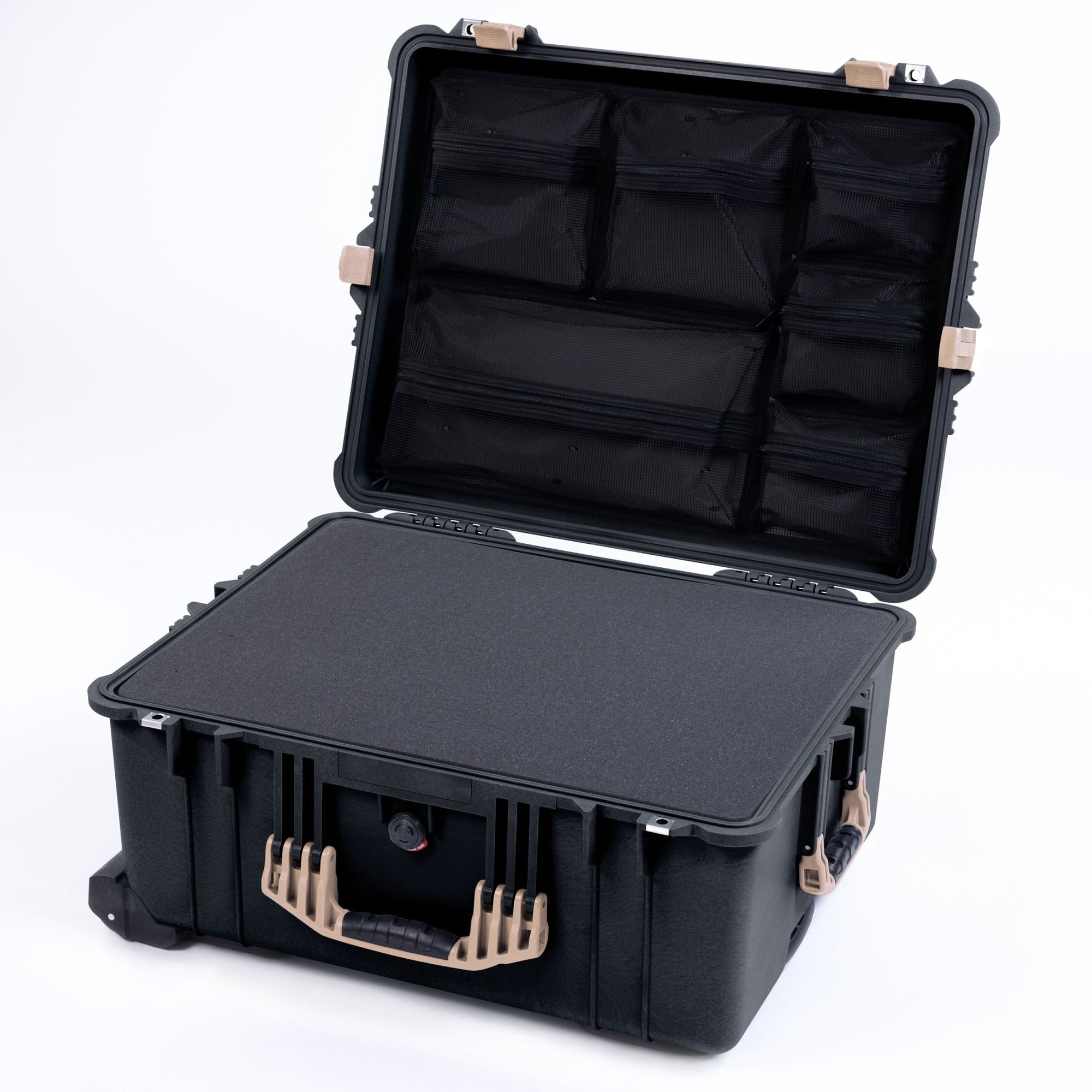PELICAN 1610 CASE ハードケース Black with Desert Tan Pelican 1610 Protector Case - ColorCase