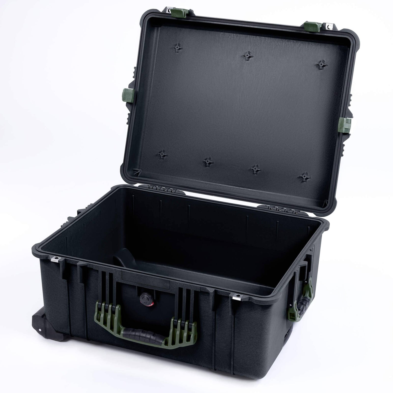 Pelican 1610 Case, Black with OD Green Handles and Latches ColorCase 