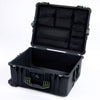 Pelican 1610 Case, Black with OD Green Handles and Latches ColorCase