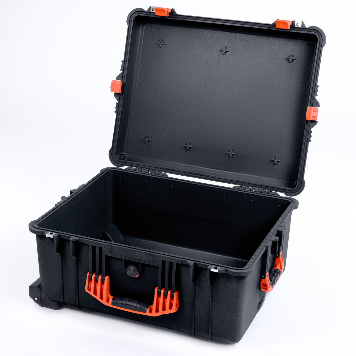 Pelican 1610 Case, Black with Orange Handles and Latches
