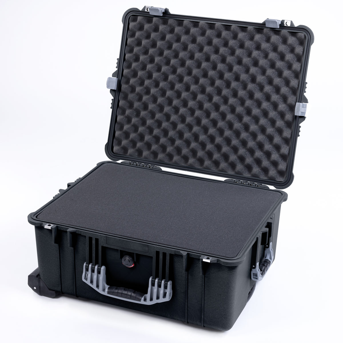 Pelican 1610 Case, Black with Silver Handles and Latches