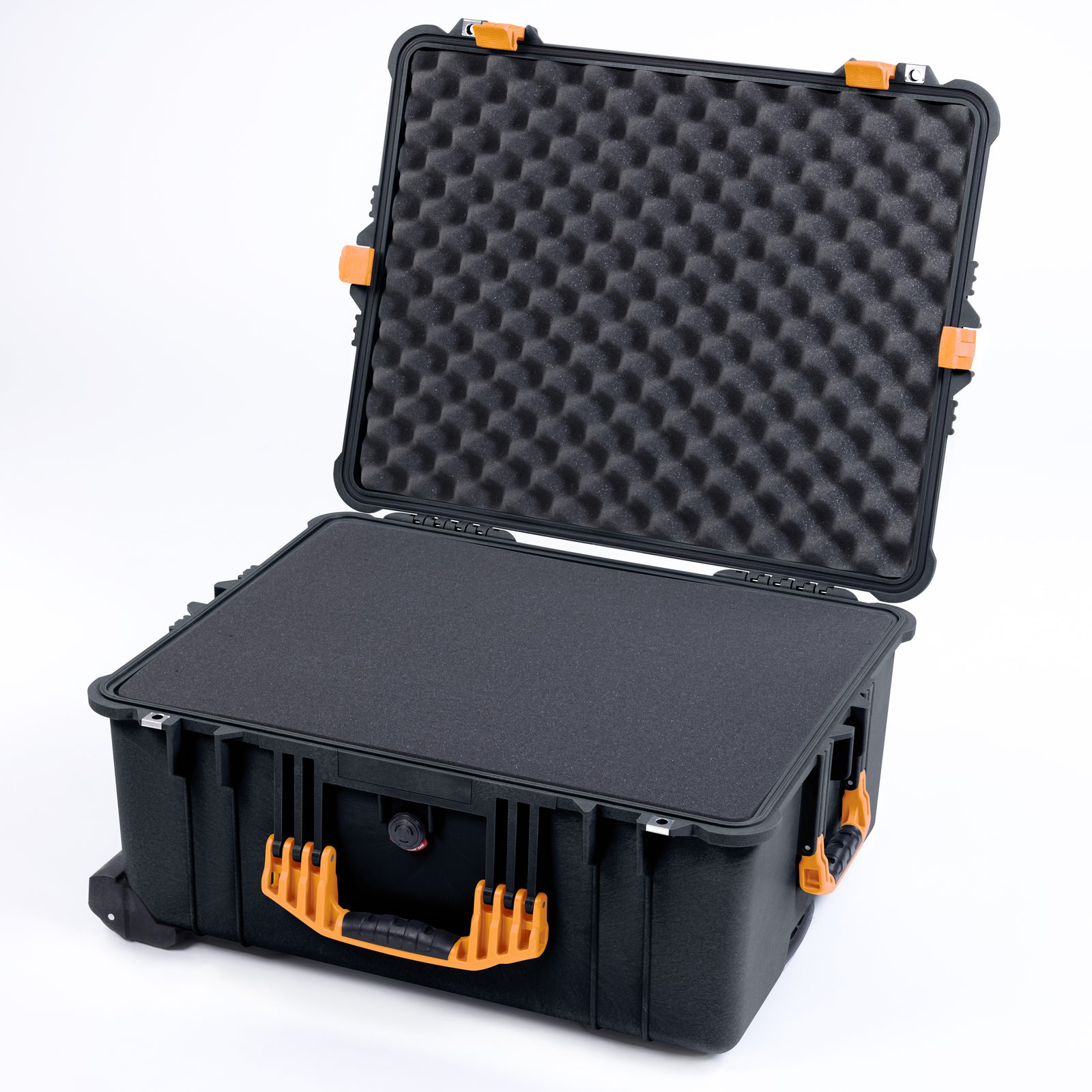 Pelican 1610 Case, Black with Yellow Handles and Latches