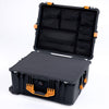 Pelican 1610 Case, Black with Yellow Handles and Latches ColorCase