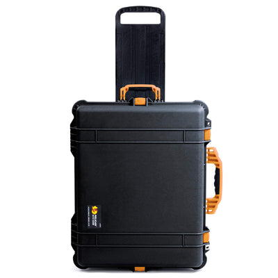 Pelican 1610 Case, Black with Yellow Handles and Latches ColorCase