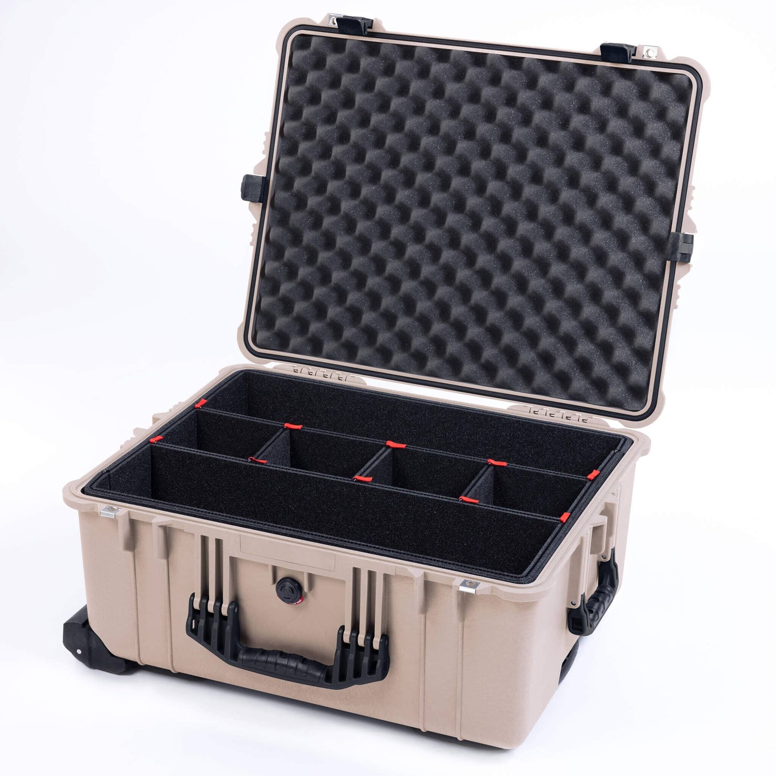 Pelican 1610 Case, Desert Tan with Black Handles and Latches ColorCase 