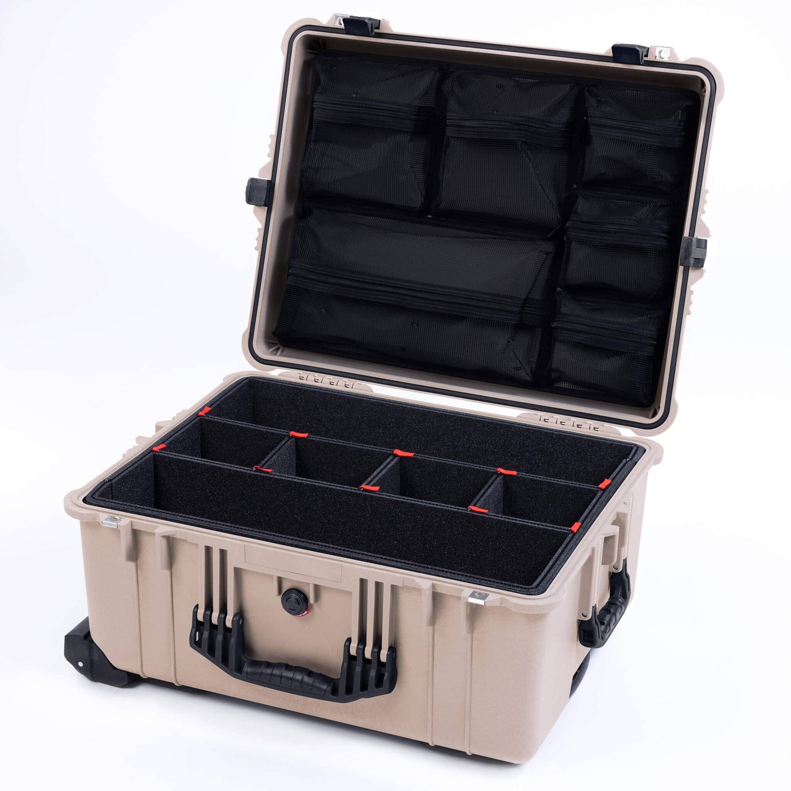 Pelican 1610 Case, Desert Tan with Black Handles and Latches ColorCase 