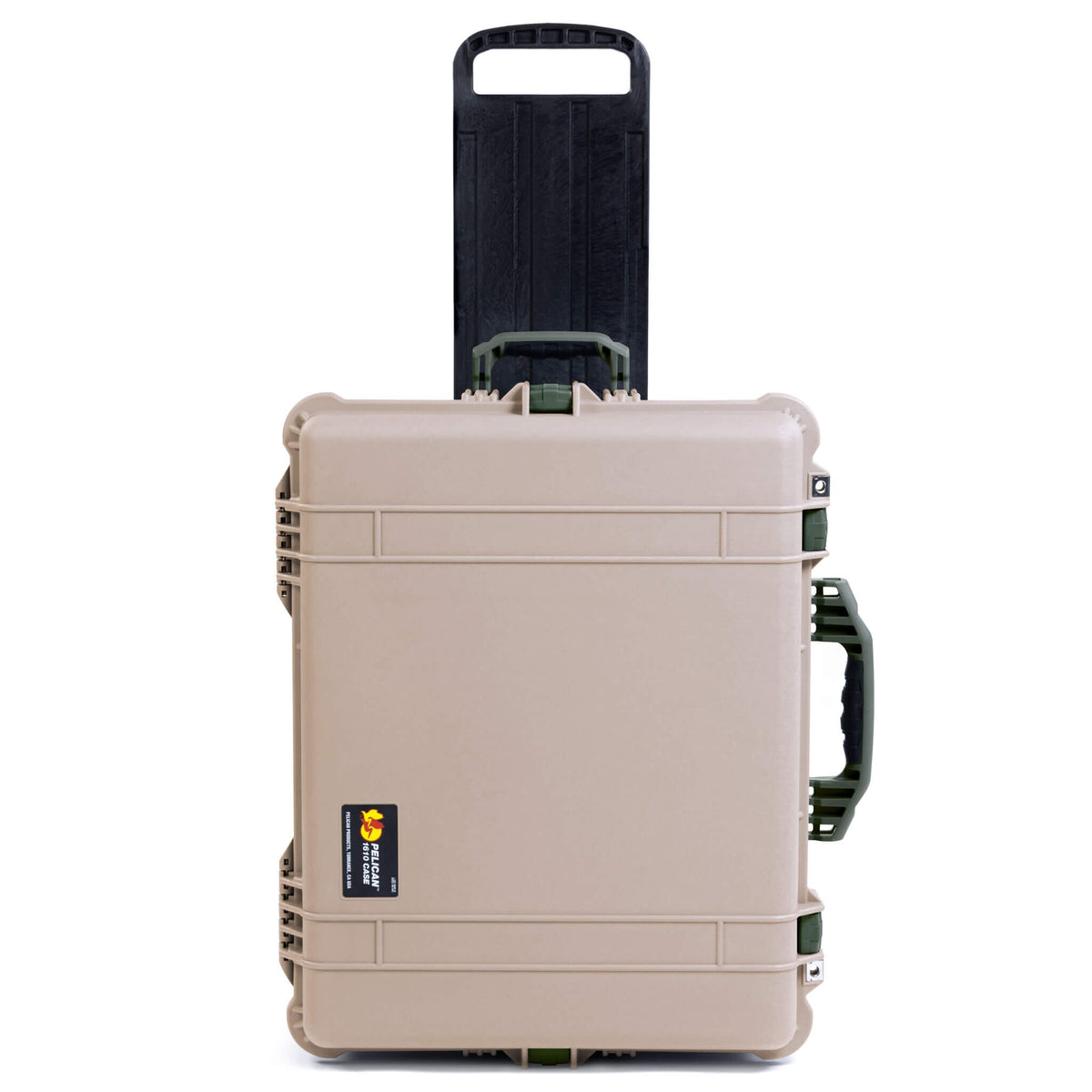 Pelican 1610 Case, Desert Tan with OD Green Handles &amp; Latches