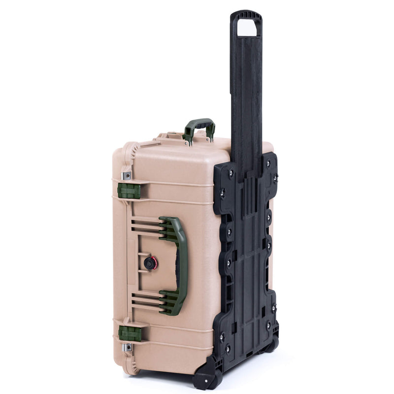 Pelican 1610 Case, Desert Tan with OD Green Handles & Latches ColorCase 