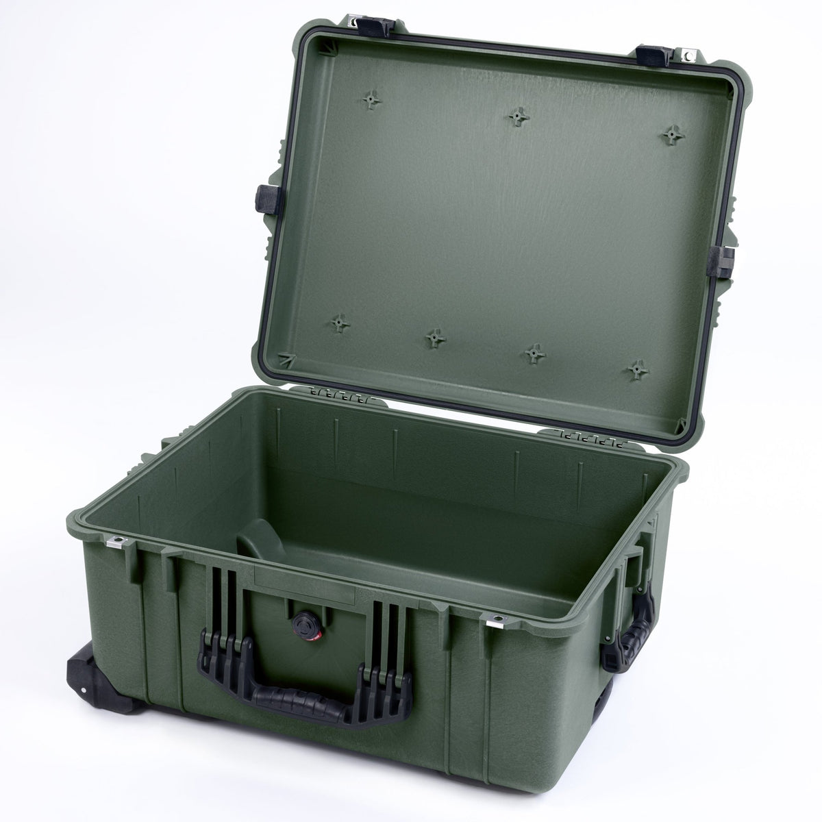 Pelican 1610 Case, OD Green with Black Handles and Latches - Empty