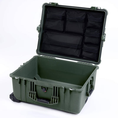 Pelican 1610 Case, OD Green Mesh Lid Organizer Only ColorCase 016100-0100-130-130
