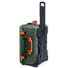 Pelican 1610 Case, OD Green with Orange Handles and Latches ColorCase