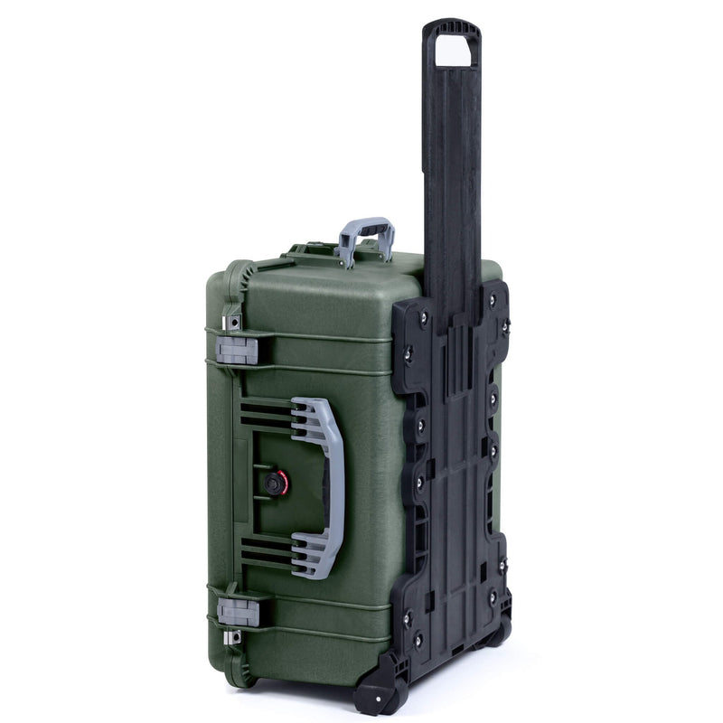 Pelican 1610 Case, OD Green with Silver Handles and Latches ColorCase 