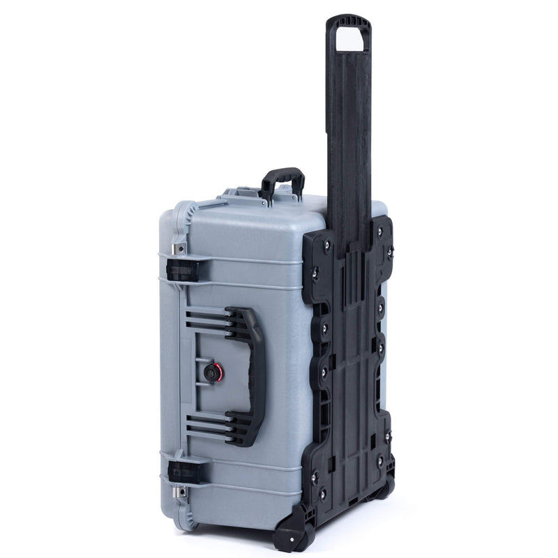 Pelican 1610 Case, Silver with Black Handles and Latches ColorCase 