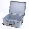 Pelican 1610 Case, Silver with Desert Tan Handles and Latches None (Case Only) ColorCase 016100-0000-180-310