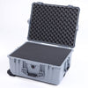 Pelican 1610 Case, Silver Pick & Pluck Foam with Convoluted Lid Foam ColorCase 016100-0001-180-180