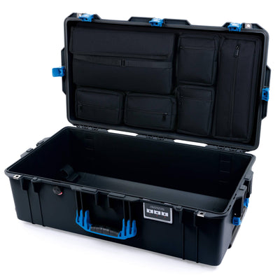 Pelican 1615 Air Case, Black with Blue Handles & Latches Laptop Computer Lid Pouch Only ColorCase 016150-0200-110-121