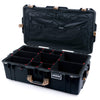 Pelican 1615 Air Case, Black with Desert Tan Handles & Latches TrekPak Divider System with Combo-Pouch Lid Organizer ColorCase 016150-0320-110-311