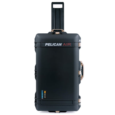 Pelican 1615 Air Case, Black with Desert Tan Handles & Latches ColorCase