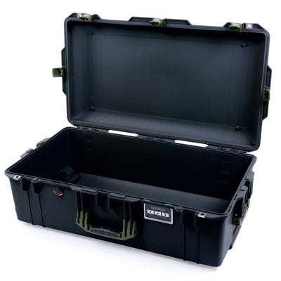 Pelican 1615 Air Case, Black with OD Green Handles & Latches None (Case Only) ColorCase 016150-0000-110-131