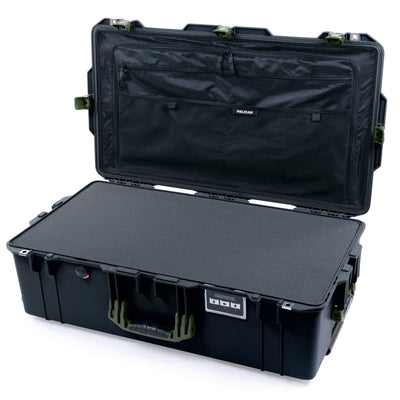 Pelican 1615 Air Case, Black with OD Green Handles & Latches ColorCase