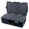 Pelican 1615 Air Case, Black with OD Green Handles & Latches Pick & Pluck Foam with Convoluted Lid Foam ColorCase 016150-0001-110-131