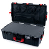 Pelican 1615 Air Case, Black with Red Handles & Latches Pick & Pluck Foam with Mesh Lid Organizer ColorCase 016150-0101-110-321