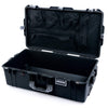 Pelican 1615 Air Case, Black with Silver Handles & Latches Mesh Lid Organizer Only ColorCase 016150-0100-110-181