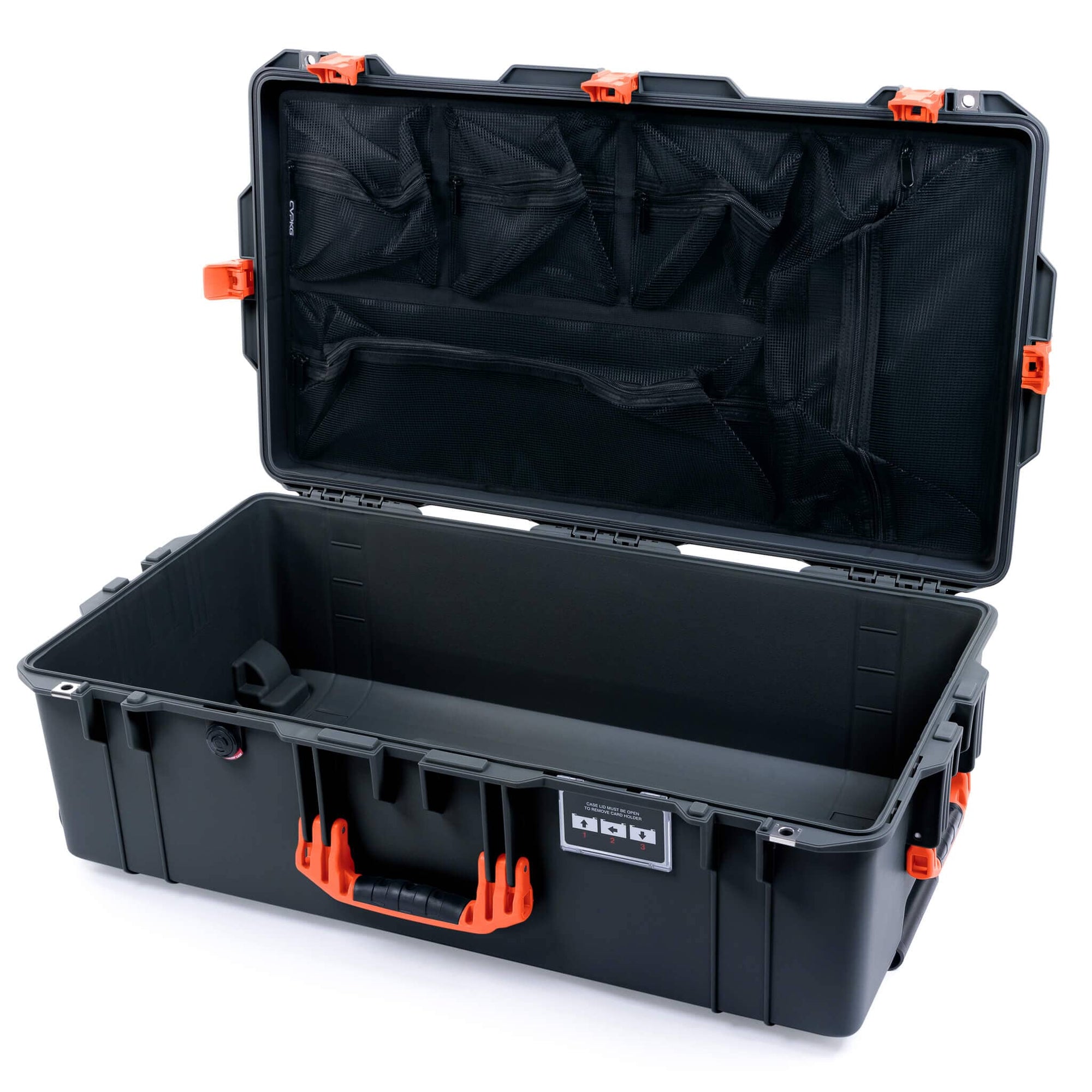 Pelican 1615 Air Case - Charcoal & Orange