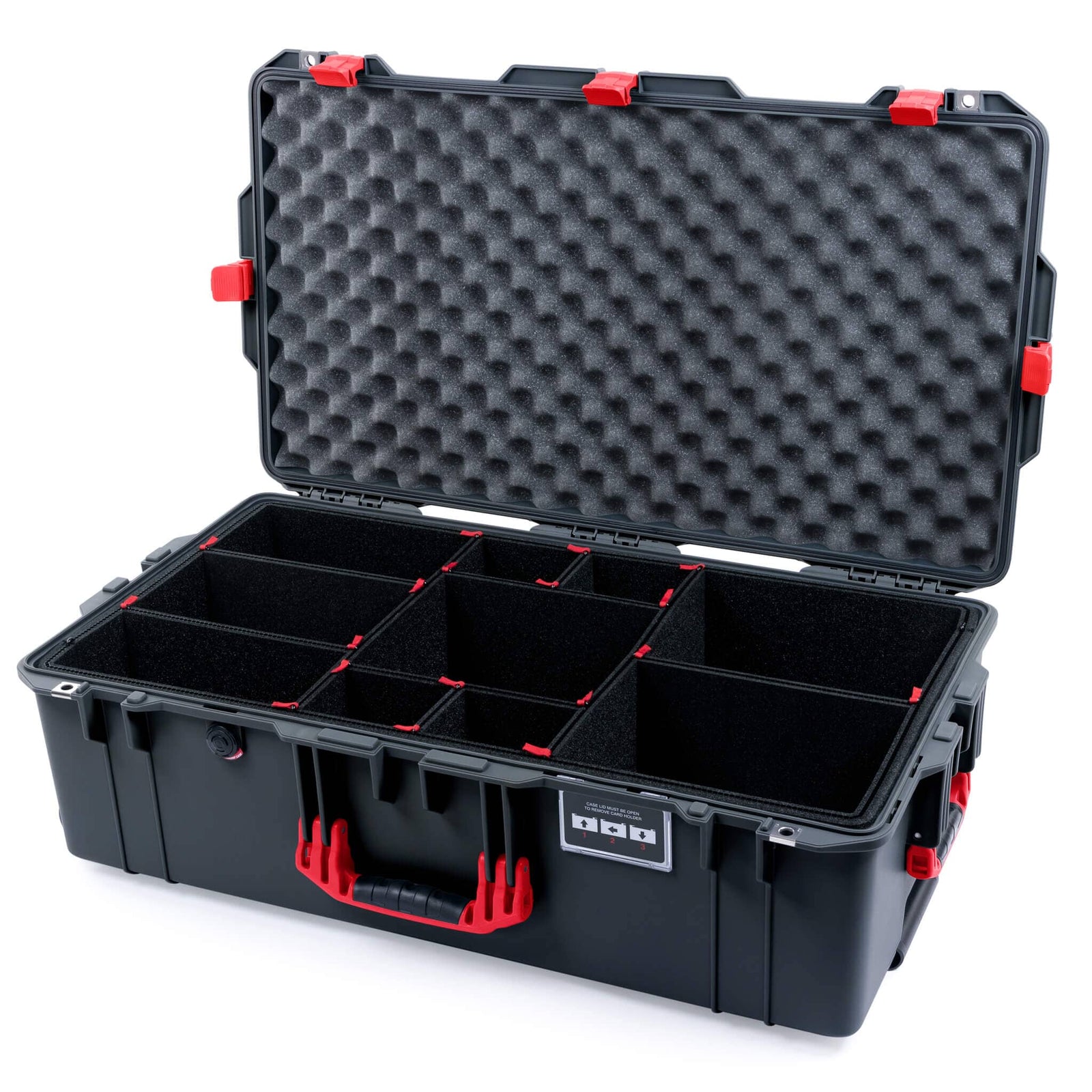 Pelican 1615 Air Case - Charcoal & Red