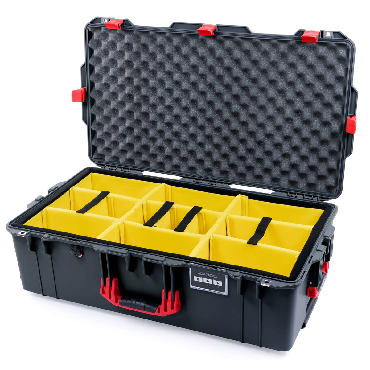 Pelican 1615 Air Case - Charcoal &amp; Red