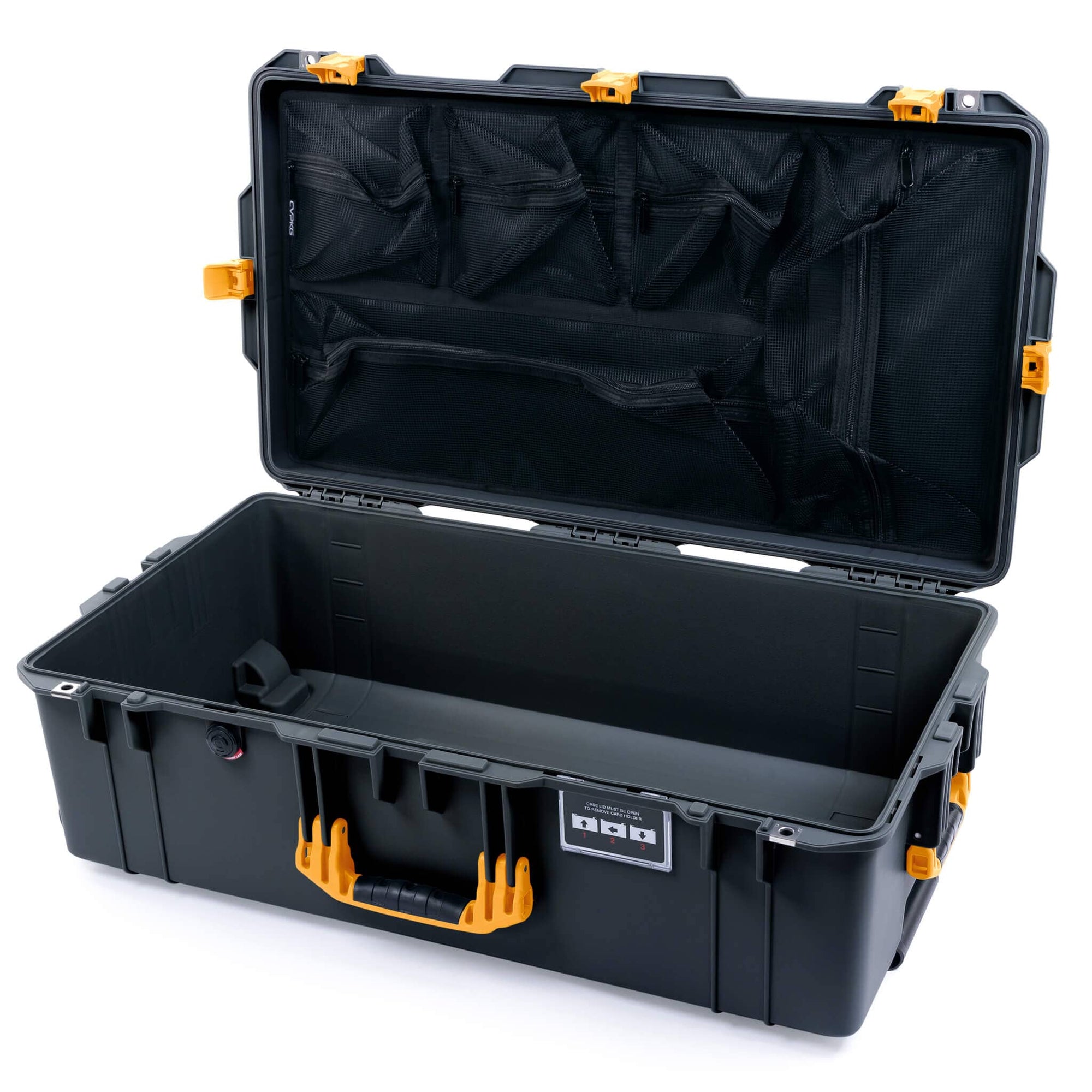 Pelican 1615 Air Case - Charcoal & Yellow