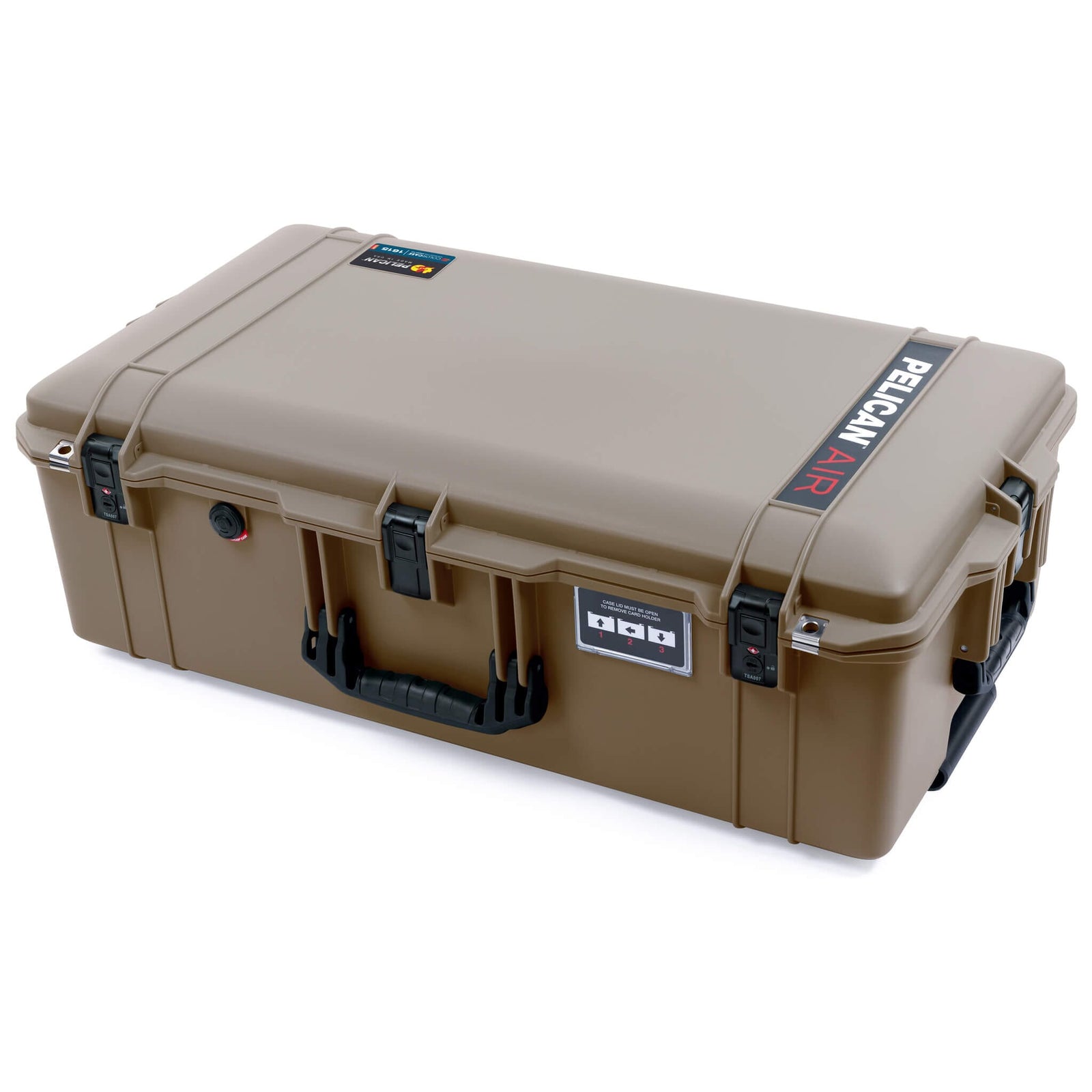 Pelican 1615 Air Case, Dark Desert Dirt with Black Handles & TSA Locking Latches ColorCase 