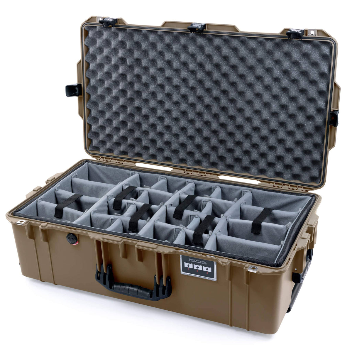 Pelican 1615 Air Case - Dark Desert Dirt &amp; Black TSA Latches