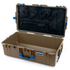 Pelican 1615 Air Case, Dark Desert Dirt with Blue Handles & Latches ColorCase