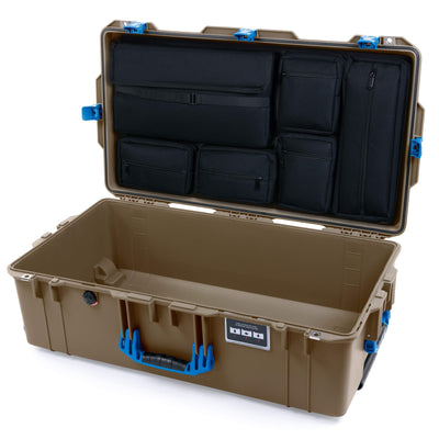 Pelican 1615 Air Case, Dark Desert Dirt with Blue Handles & Latches ColorCase