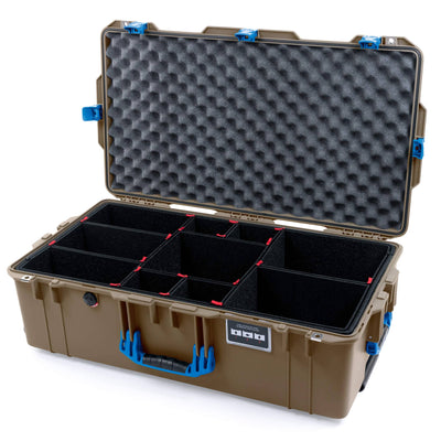 Pelican 1615 Air Case, Dark Desert Dirt with Blue Handles & Latches ColorCase