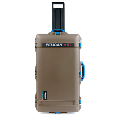 Pelican 1615 Air Case, Dark Desert Dirt with Blue Handles & Latches ColorCase