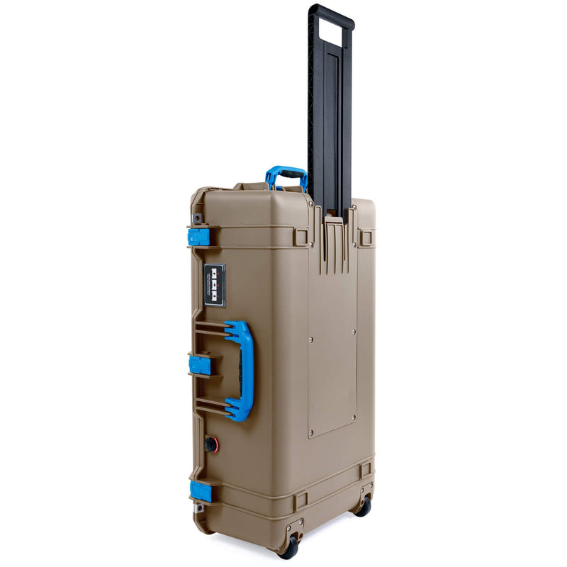 Pelican 1615 Air Case, Dark Desert Dirt with Blue Handles & Latches ColorCase 