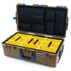 Pelican 1615 Air Case, Dark Desert Dirt with Blue Handles & Latches ColorCase